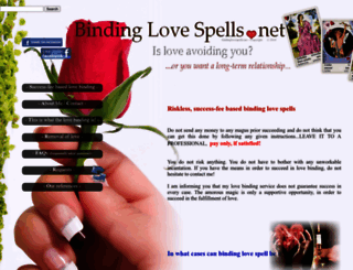 bindinglovespells.net screenshot