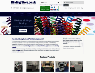 bindingstore.co.uk screenshot