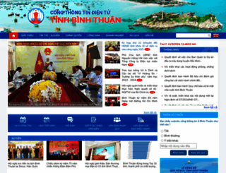 binhthuan.gov.vn screenshot