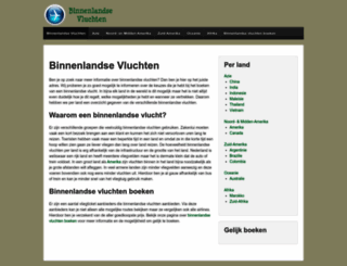 binnenlandsevluchten.com screenshot
