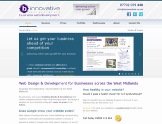 binnovativewebdesign.co.uk screenshot