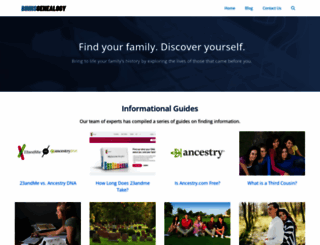binnsgenealogy.com screenshot
