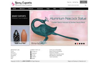 binnyexports.in screenshot
