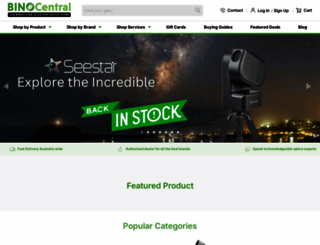 binocentral.com.au screenshot