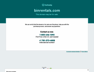 binrentals.com screenshot