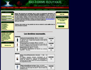 bio-forme-boutique.com screenshot