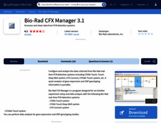 bio-rad-cfx-manager.software.informer.com screenshot