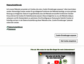bio-siegel.de screenshot