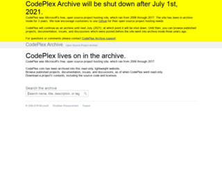 bio.codeplex.com screenshot