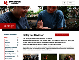 bio.davidson.edu screenshot