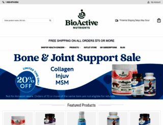 bioactivenutrients.com screenshot