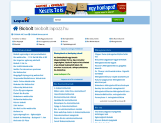 biobolt.lapozz.hu screenshot