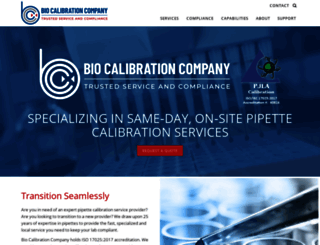 biocalibrationcompany.com screenshot