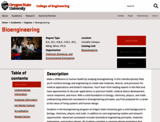 bioengineering.oregonstate.edu screenshot