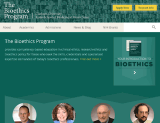 bioethics.uniongraduatecollege.edu screenshot