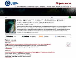 biogeosciences.net screenshot