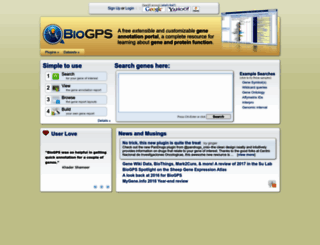 biogps.org screenshot