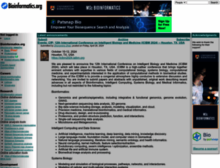 bioinformatics.org screenshot