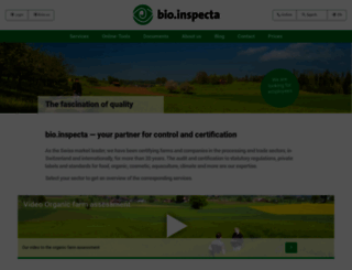 bioinspecta.ch screenshot