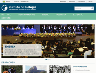 biologia.ufrj.br screenshot