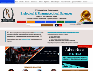 biologicalsciences.pharmaceuticalconferences.com screenshot