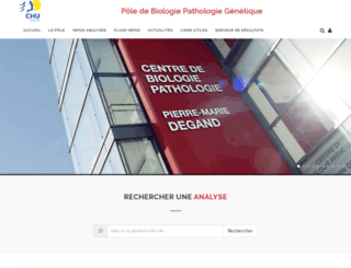 biologiepathologie.chru-lille.fr screenshot