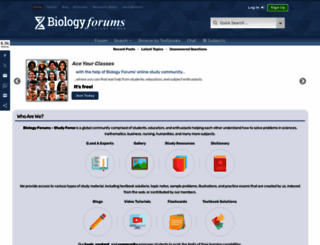 biology-forums.com screenshot
