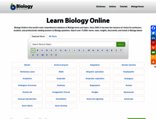biology-online.org screenshot