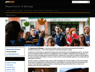 biology.appstate.edu screenshot