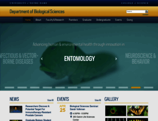 biology.nd.edu screenshot