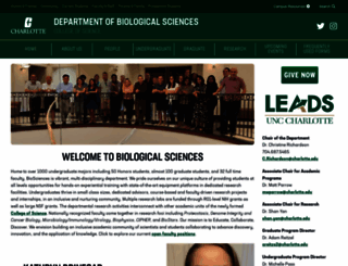 biology.uncc.edu screenshot