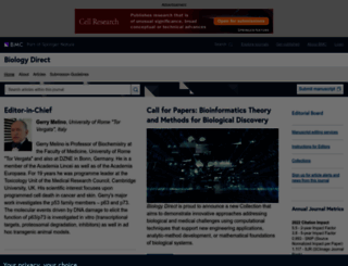biologydirect.com screenshot
