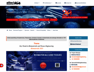 biomaterials.alliedacademies.com screenshot
