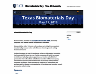 biomaterialsday.rice.edu screenshot