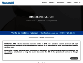 biomedical.ma screenshot