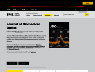 biomedicaloptics.spiedigitallibrary.org screenshot