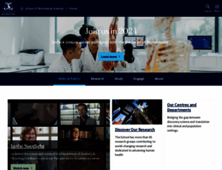 biomedicalsciences.unimelb.edu.au screenshot