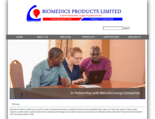 biomedicsproducts.com screenshot