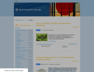 biomedizin-blog.de screenshot