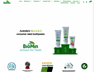 biomintoothpaste.com.au screenshot