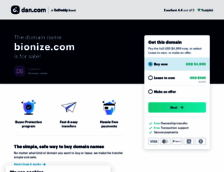 bionize.com screenshot