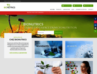 bionutrics.fr screenshot