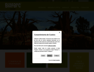 bioparcvalencia.es screenshot