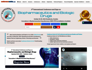 biopharmaceutics.pharmaceuticalconferences.com screenshot