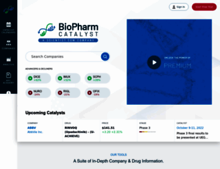 biopharmcatalyst.com screenshot