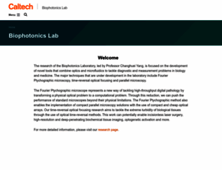 biophot.caltech.edu screenshot
