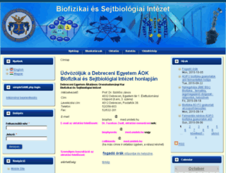 biophysics.med.unideb.hu screenshot