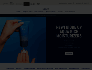 biore.com.au screenshot