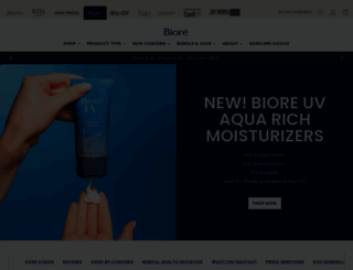 biore.com screenshot