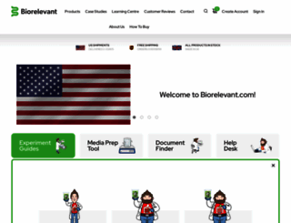biorelevant.com screenshot